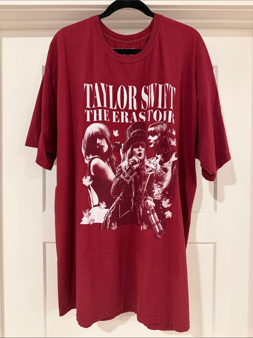 Taylor Swift The Eras Tour Graphic Tee - Burgundy